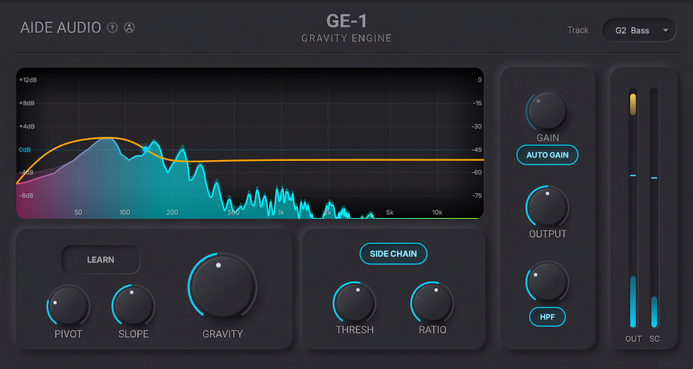 AIDE AUDIO GE-1 Gravity Engine Plugin GUI