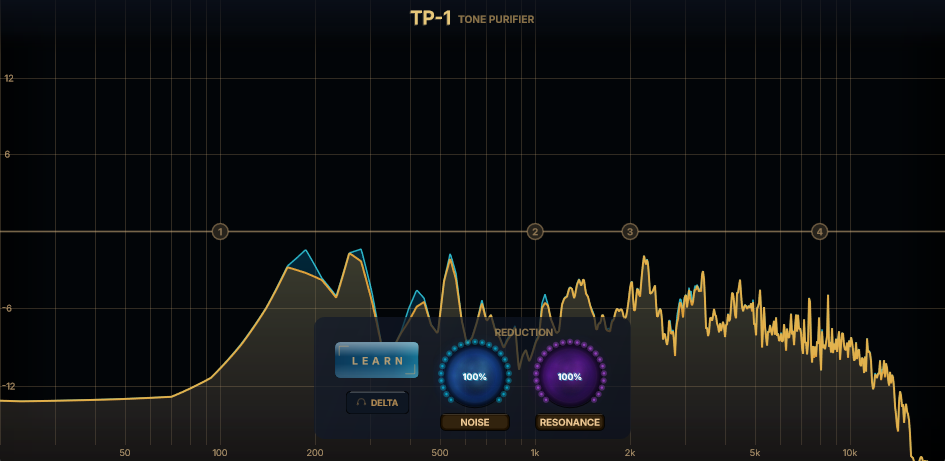 AIDE AUDIO TP-1 Tone Purifier Plugin GUI